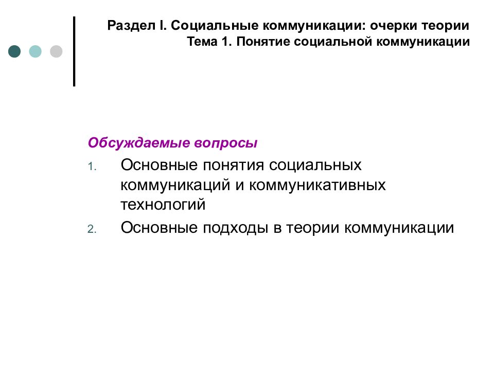 Социальные коммуникации презентация