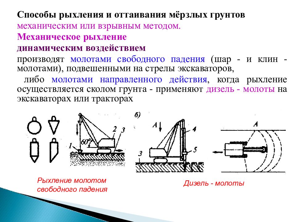 Закрытые способы разработки грунта презентация