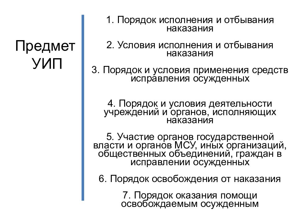 Понятие уголовно исполнительного права презентация