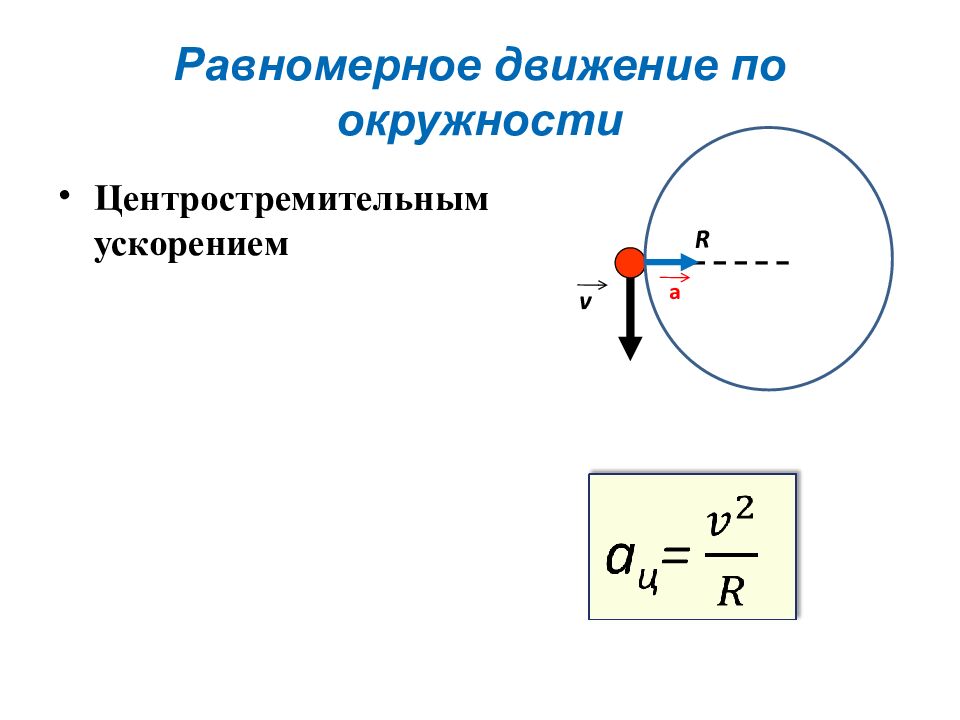 Равномерное движение по окружности