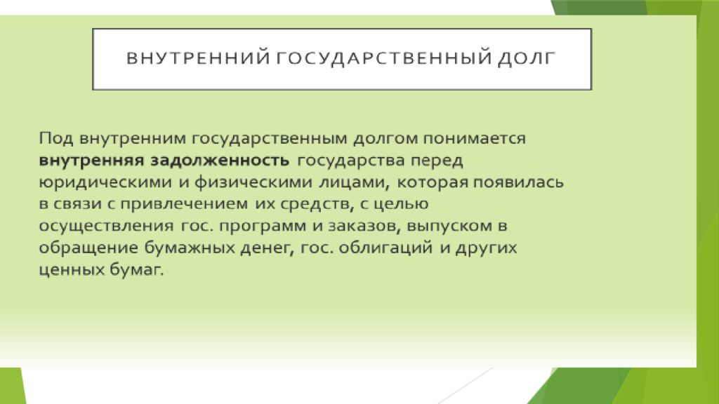 Внутренний долг. Под внутренним государственным долгом понимается. Под внутренним государственным долгом понимаются обязательства. Внутренний государственный долг равен. Государственный долг подразумевает задолженность.