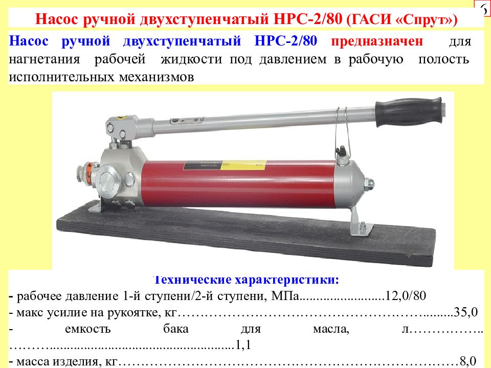 Принципиальная схема гидравлического аварийно спасательного инструмента