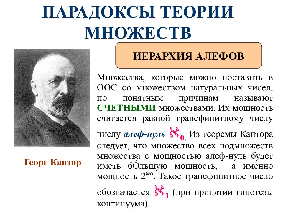 ЛОГИЧЕСКАЯ СЕМИОТИКА ПАРАДОКСЫ ТЕОРИИ МНОЖЕСТВ