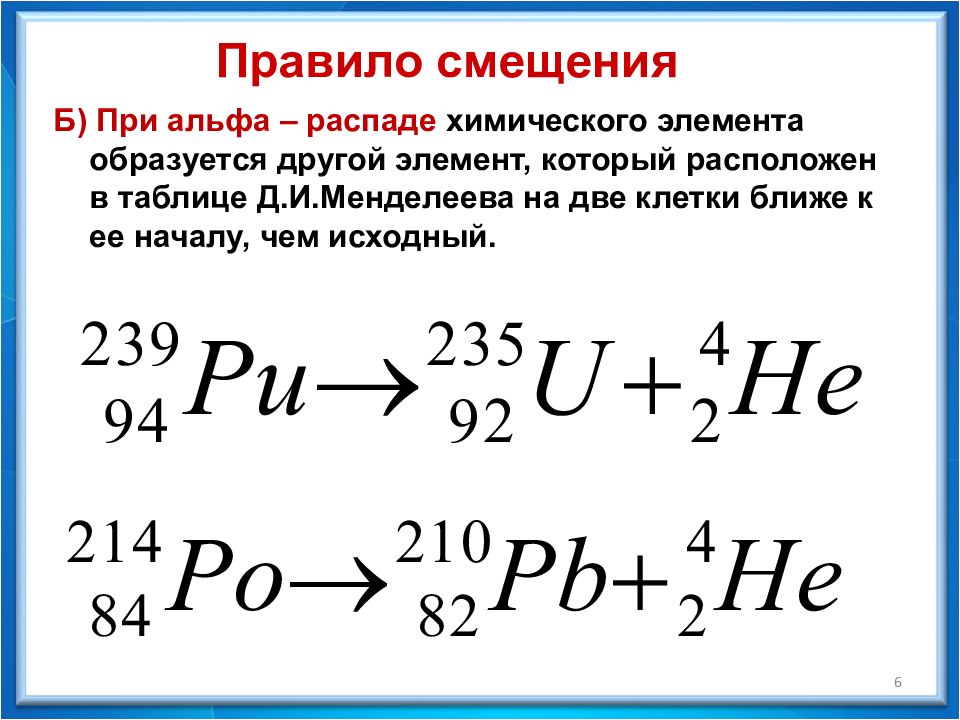 Радиоактивные превращения атомных ядер презентация