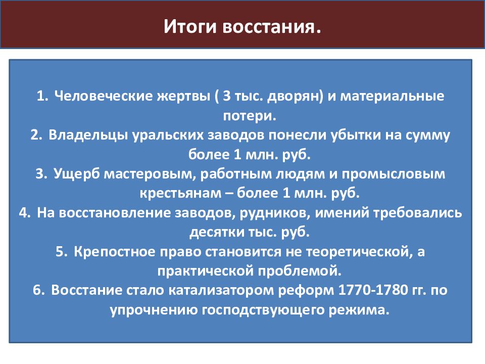 Итоги восстания пугачева. Итоги Восстания Пугачева 1773-1775. Последствия Восстания Пугачева 1773-1775. Итоги Восстания Пугачева 8 класс. Восстание Пугачева итоги Восстания.