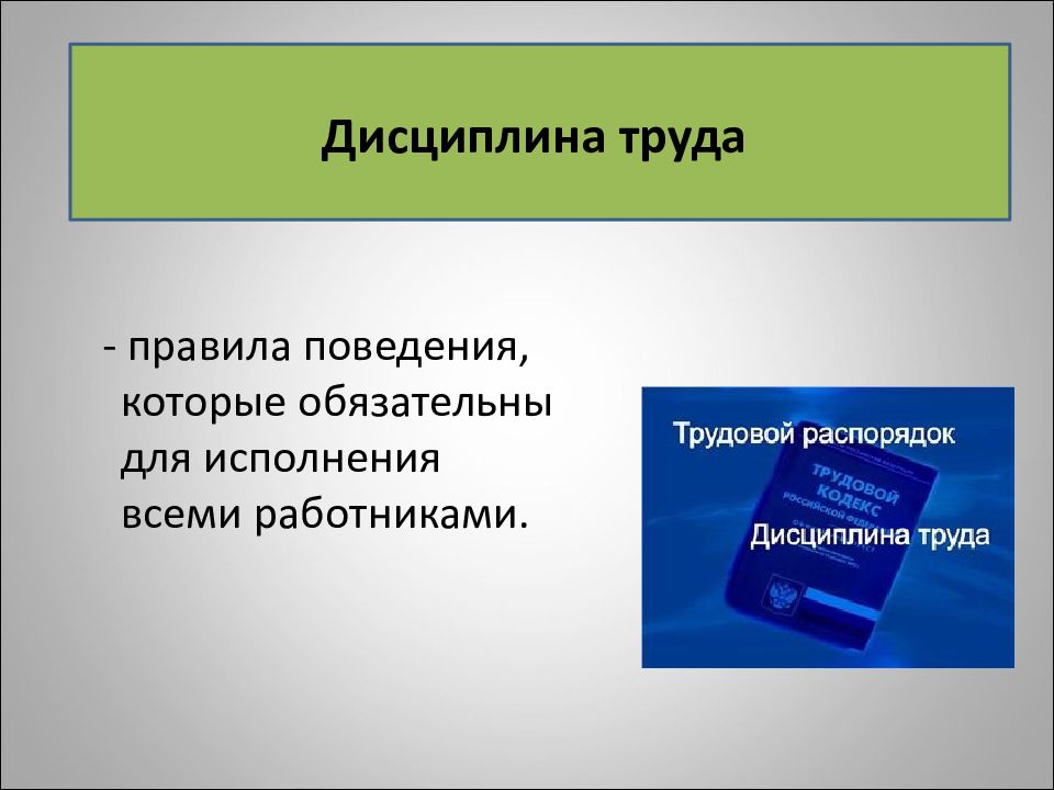 Трудовые споры и дисциплинарная ответственность презентация