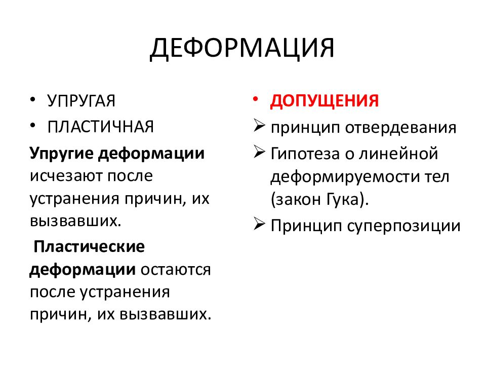 ДЕФОРМАЦИЯ