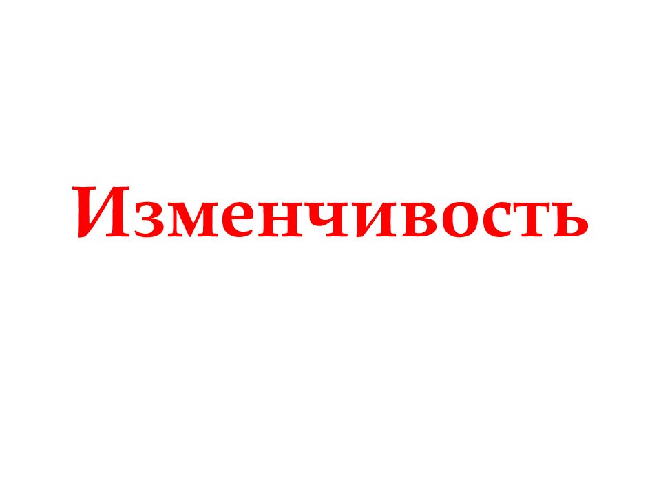 Изменчивость