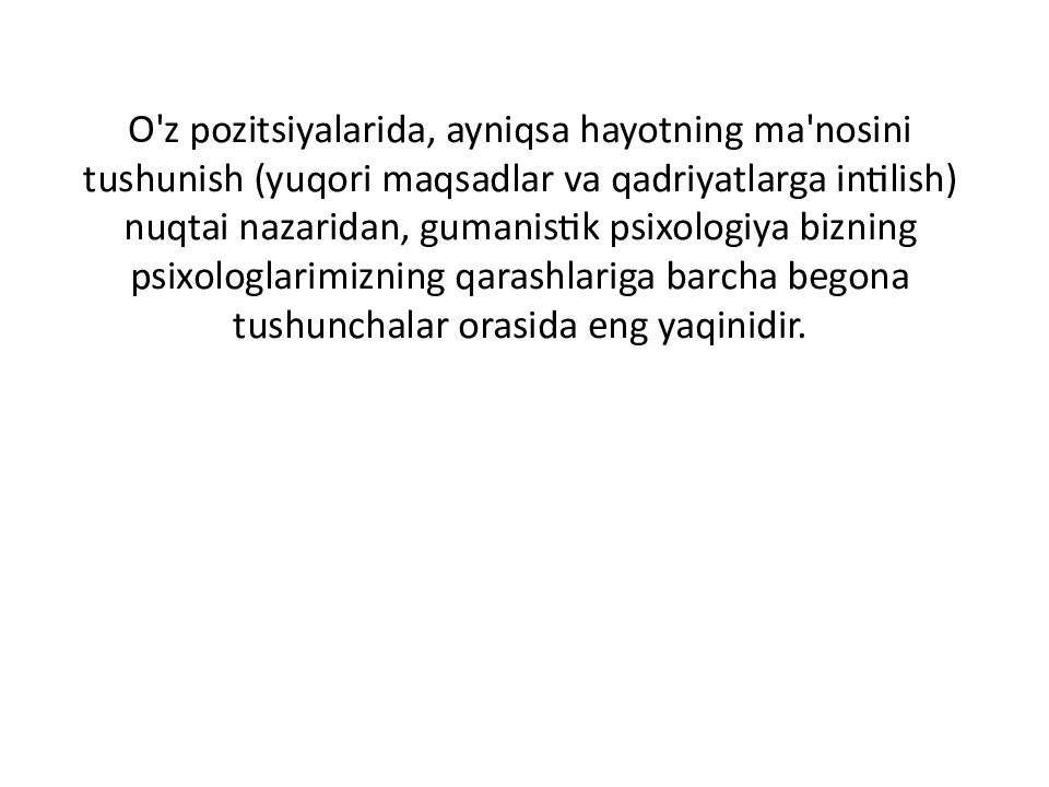 SHAXSIYAT NAZARIYALARI xorijiy