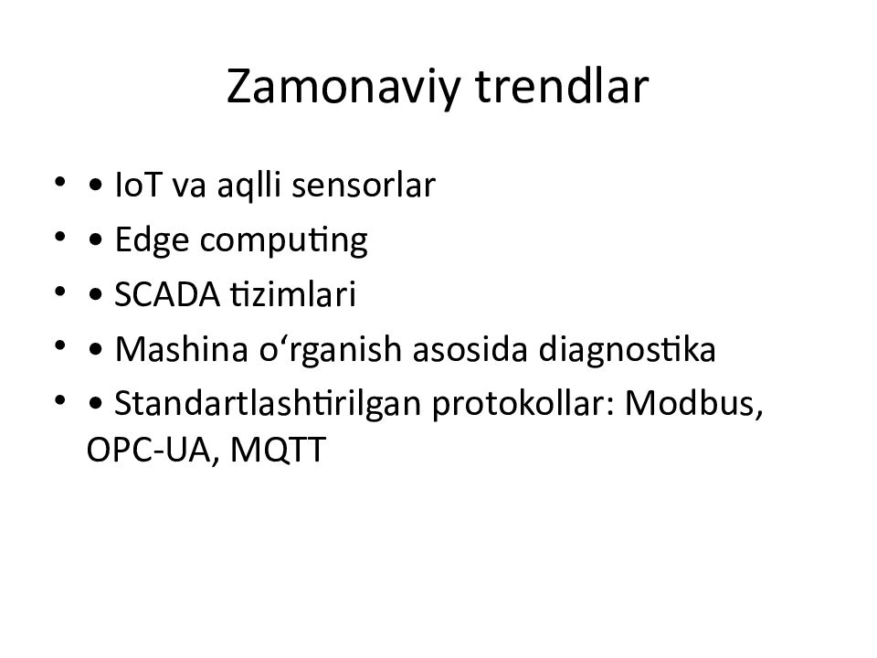 Zamonaviy trendlar