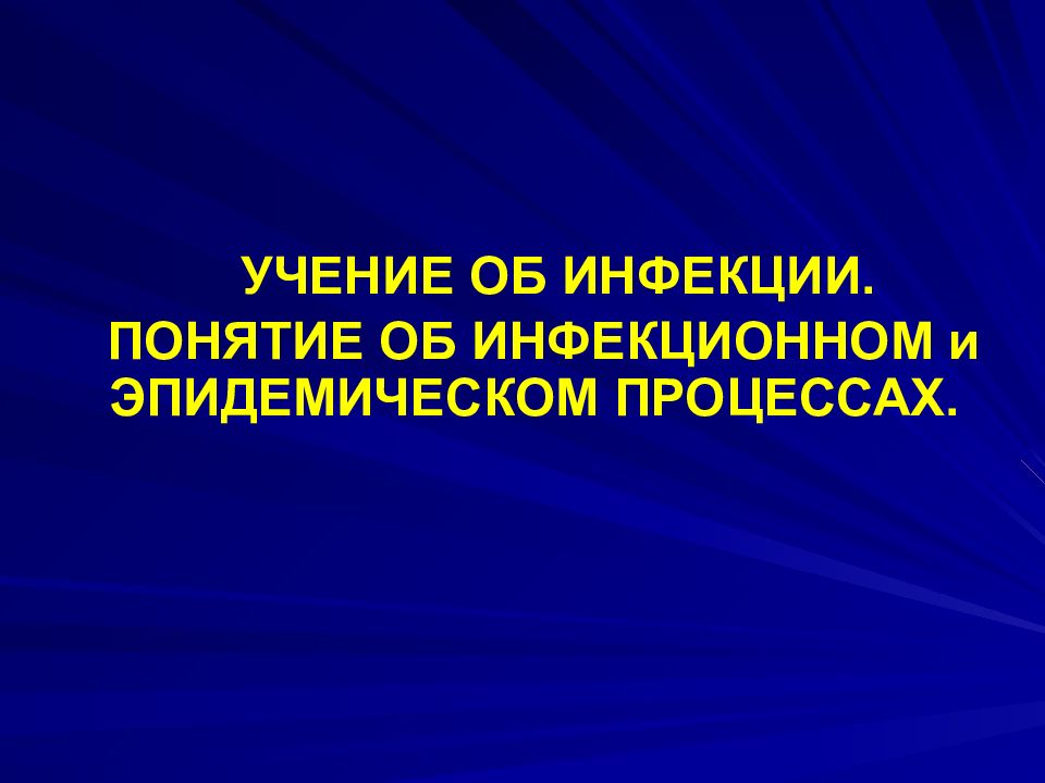 Учение об эпидемическом процессе презентация