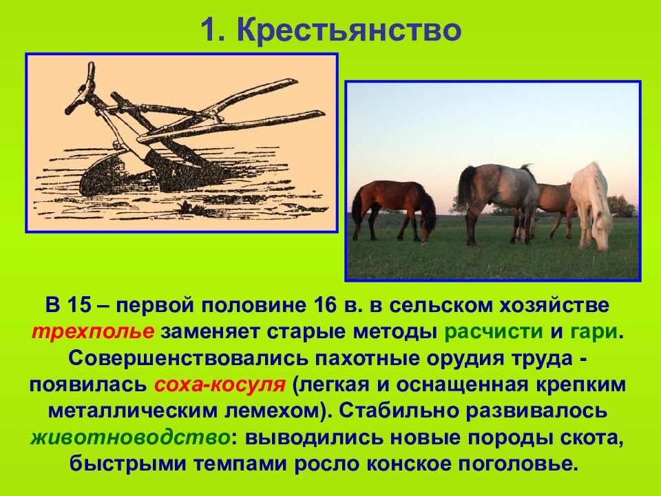 Расскажите о жизни крестьян по плану орудия труда хозяйство жилище пища