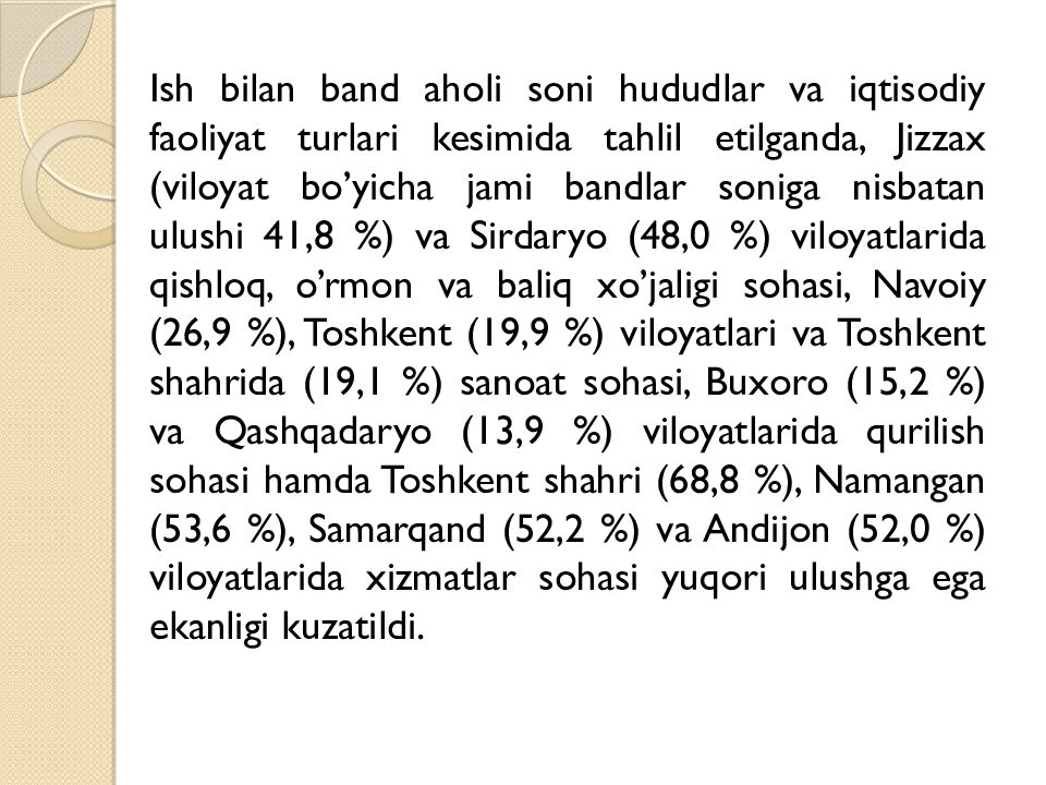 Mavzu:Mehnat resurslari balansi Mavzu:Mehnat resurslari balansi