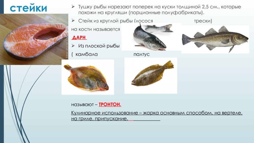 Приготовление полуфабрикатов из рыбы презентация