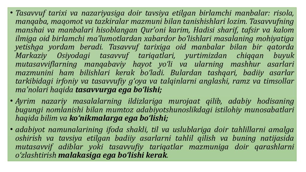 Mumtoz adabiyotshunoslikka kirish