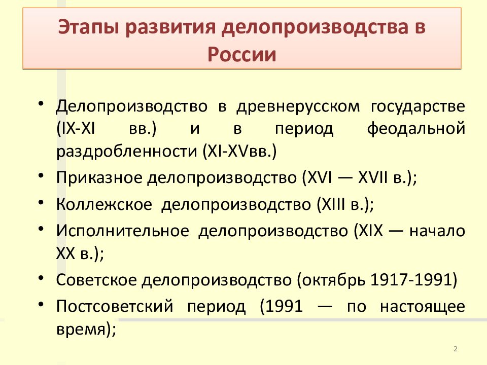 Делопроизводство в ссср презентация