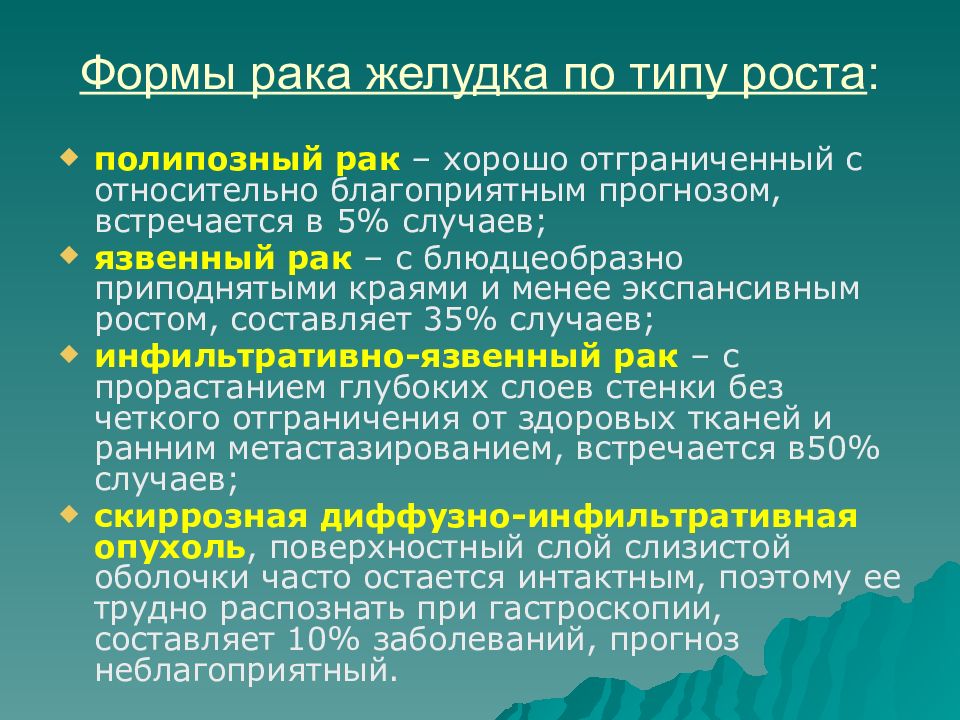 Презентация по раку желудка