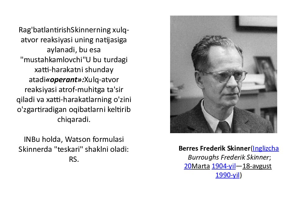 SHAXSIYAT NAZARIYALARI xorijiy