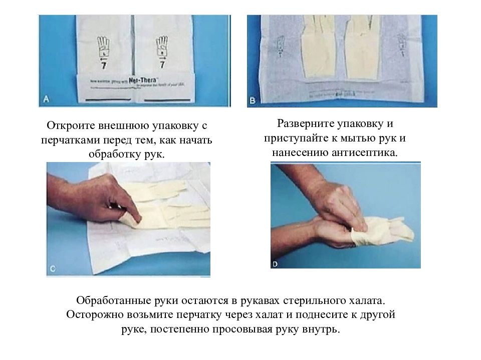Как правильно стерильный. Последовательность действий при надевании стерильных перчаток. Снятие стерильных перчаток алгоритм. Стандарт одевания стерильного перчаток. Надевание стерильного халата алгоритм.