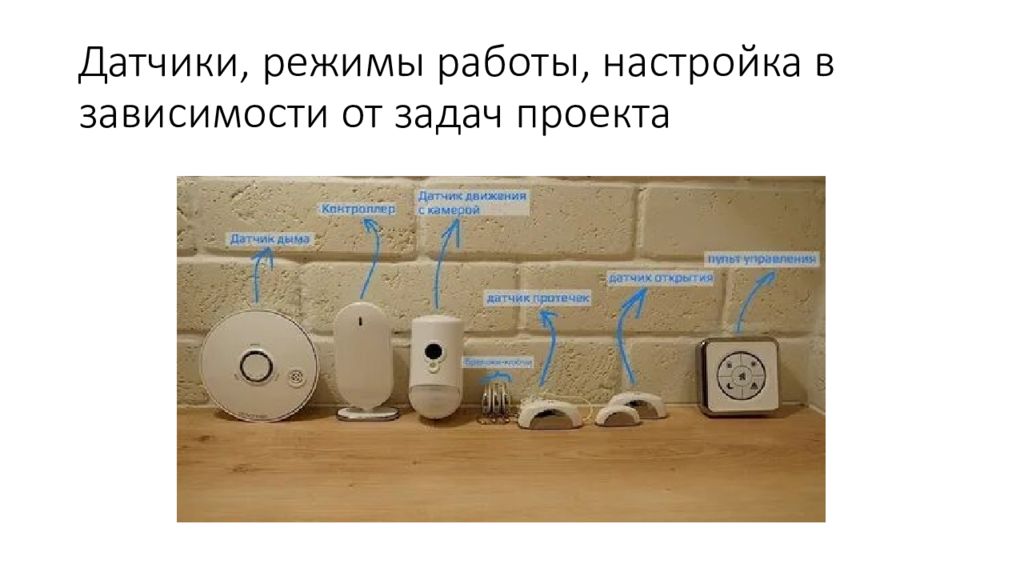Датчики, режимы работы, настройка в зависимости от задач проекта