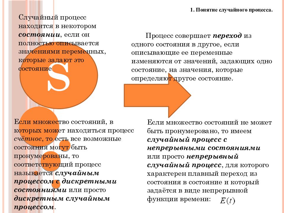 Непрерывно-стохастических процессов. Находясь в процессе. Счет находится в процессе