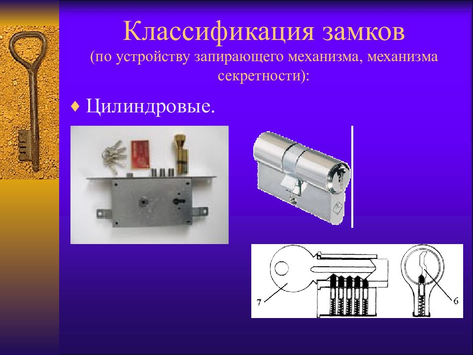 Какое устройство механизмом. Тип запирающего устройства механизма замков криминалистика. Виды замков по устройству запирающего механизма криминалистика. Классификация замков по конструкции. Цилиндровый замок криминалистика.