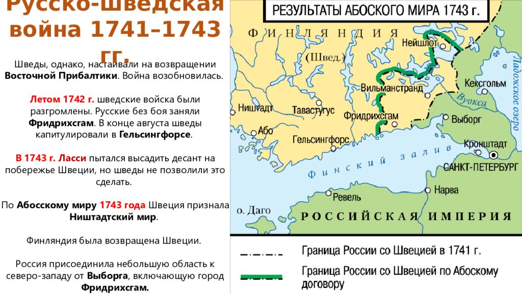 Карта россии 1725 года