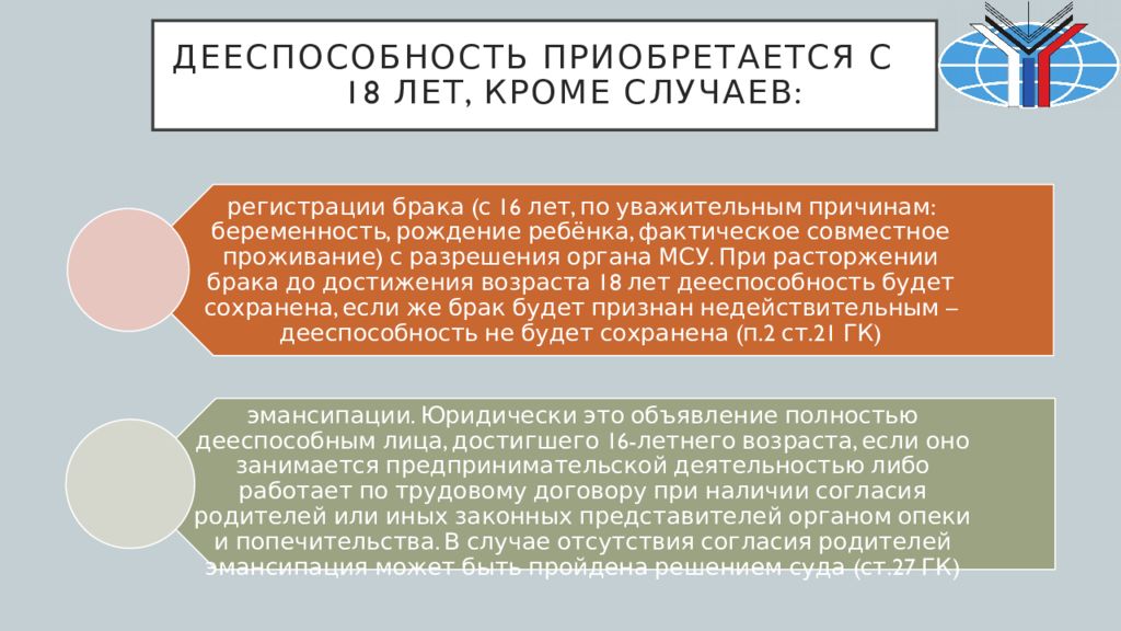 Приобретенная в результате заключения брака дееспособность. Дееспособность приобретается с 18 лет кроме случаев. Дееспособность гражданина. Трудовая дееспособность. Дееспособность в трудовом праве.