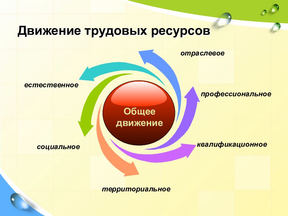 Трудовых ресурсов 1 2 3. Движение трудовых ресурсов.