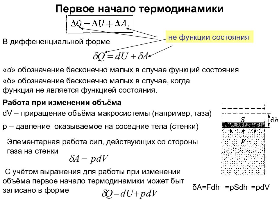 Функции термодинамики. Обозначения в термодинамике. D В термодинамике. Функции пути в термодинамике. Функции процесса в термодинамике.