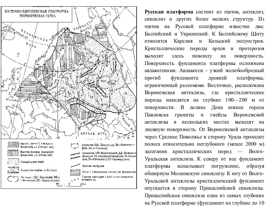 Восточно европейская равнина тектоническая структура. Восточно европейская равнина Балтийский щит. Воронежская антеклиза на Восточно-европейской платформе. Синеклизы Восточно европейской равнины. Воронежская антеклиза тектоническое строение.