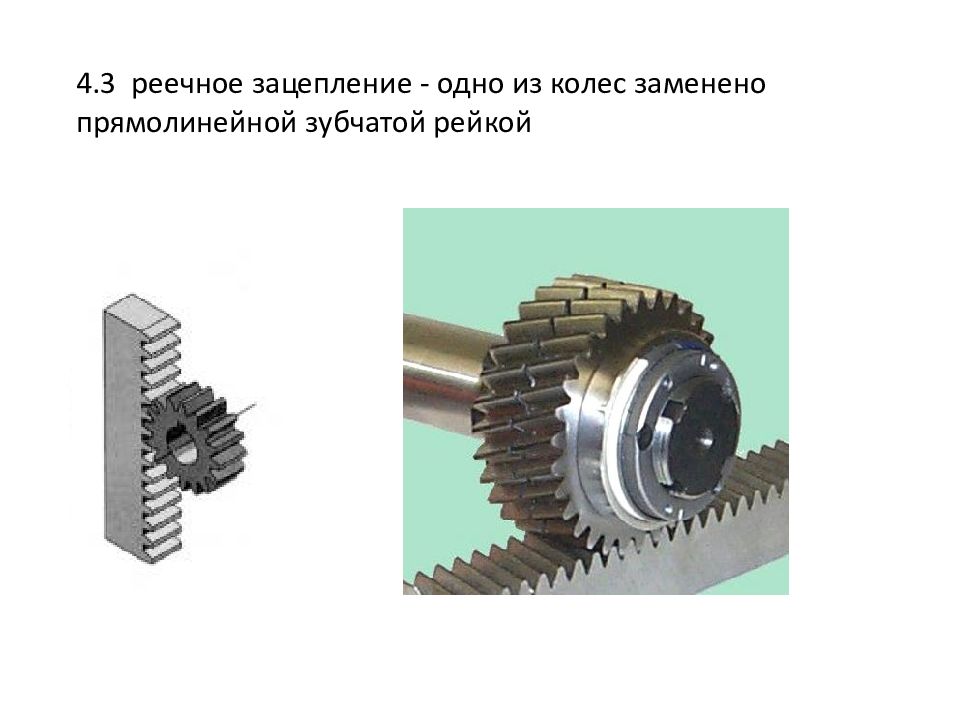 Зубчатое колесо рейка