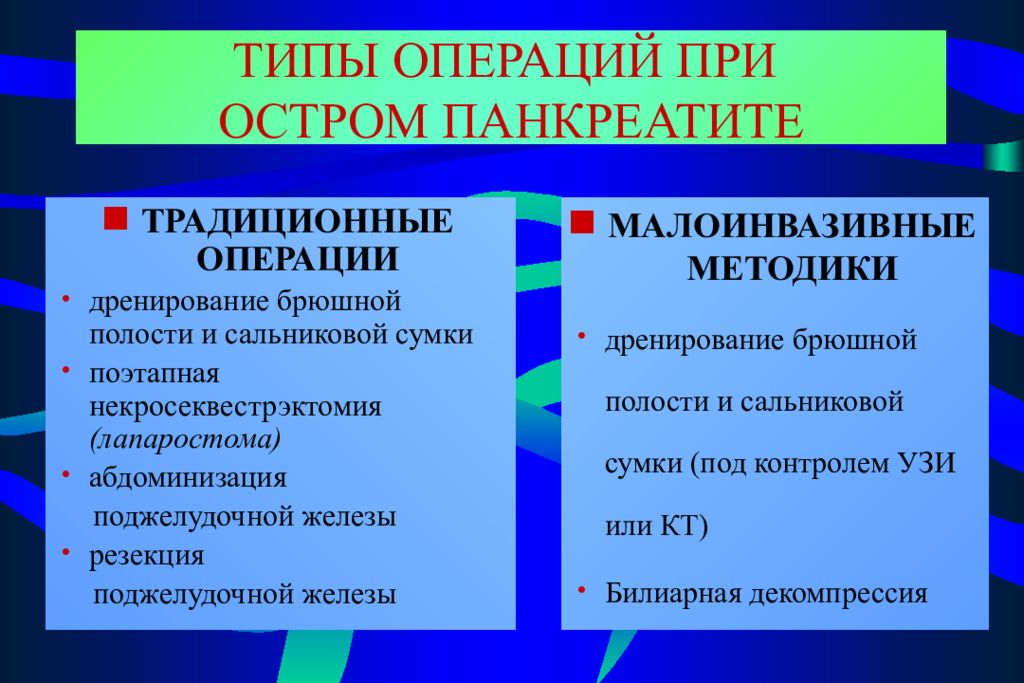 Абдоминизация поджелудочной железы