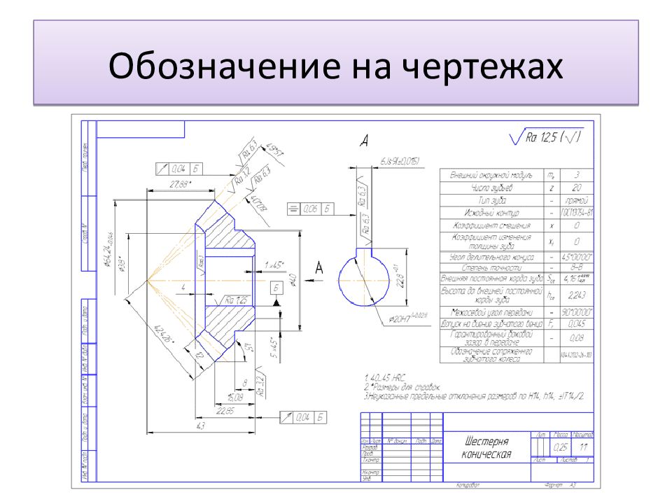 H9 на чертеже что это