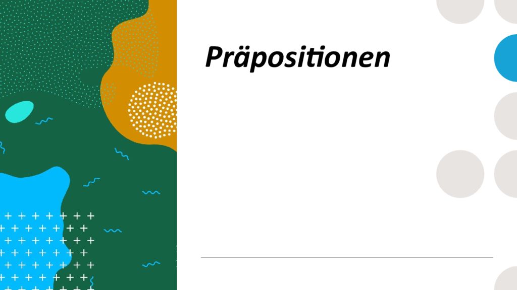 Präpositionen