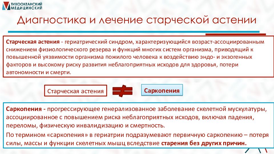 Старческая астения презентация