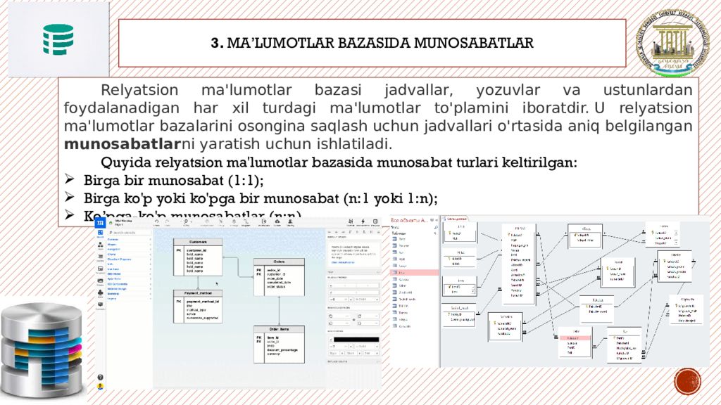 Циклическая база данных презентация