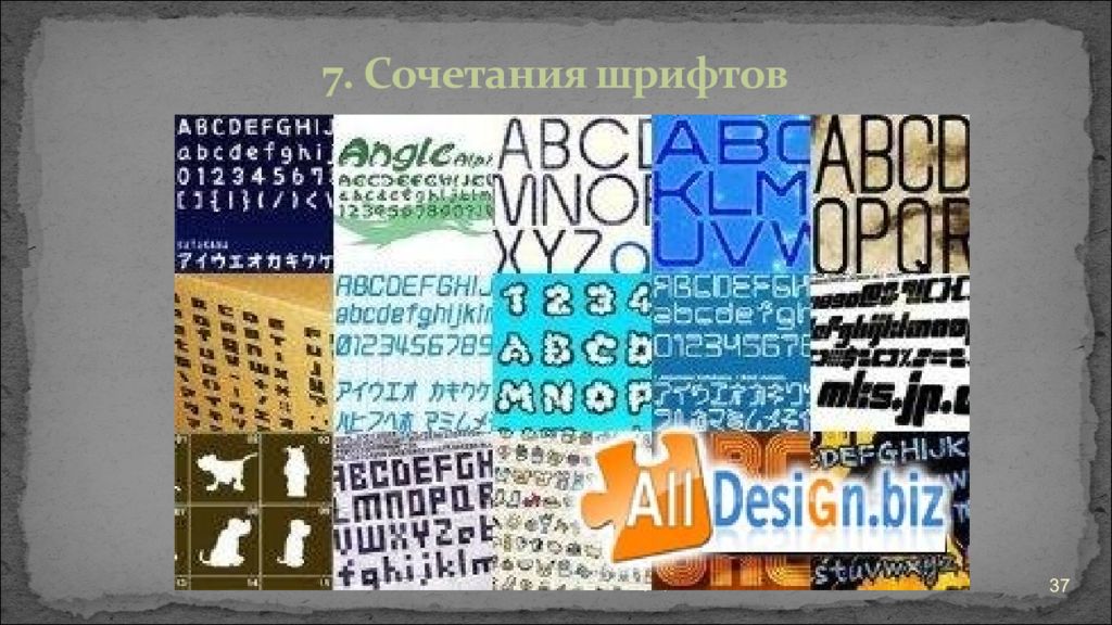 Шрифты для презентаций powerpoint русские