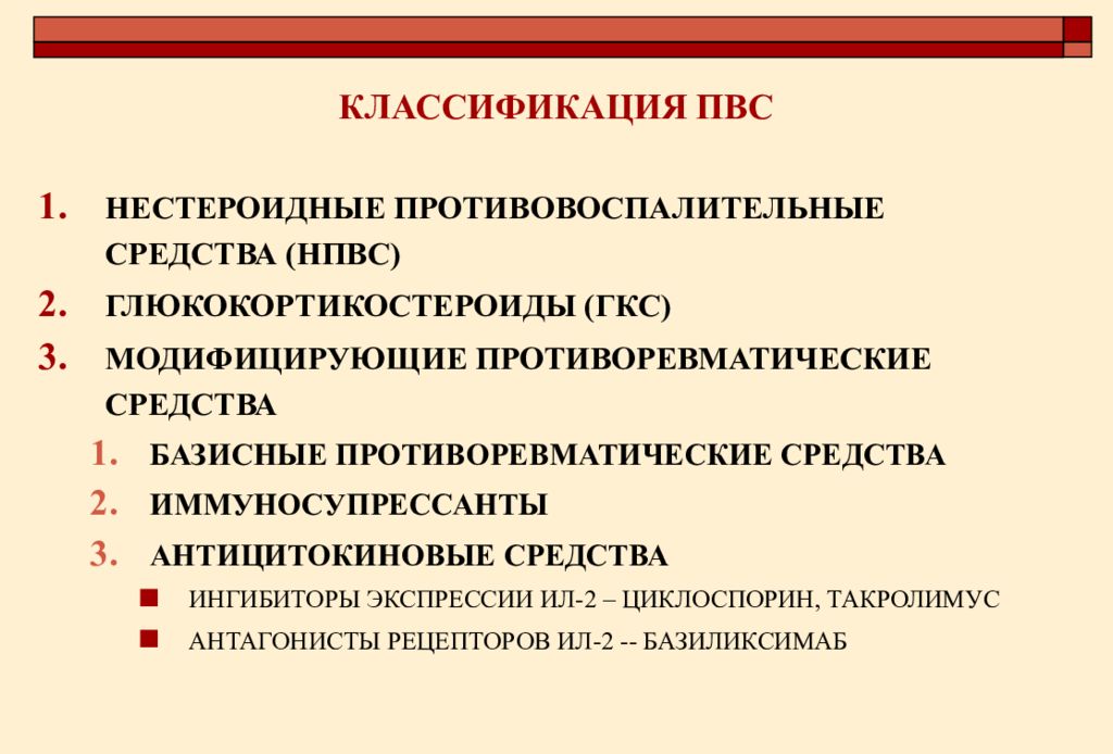 Противовоспалительные средства презентация