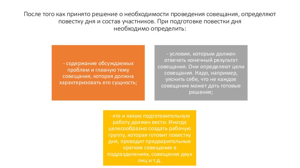 Результат встречи определены. Отчет о по подготовке и проведения совещания презентация.