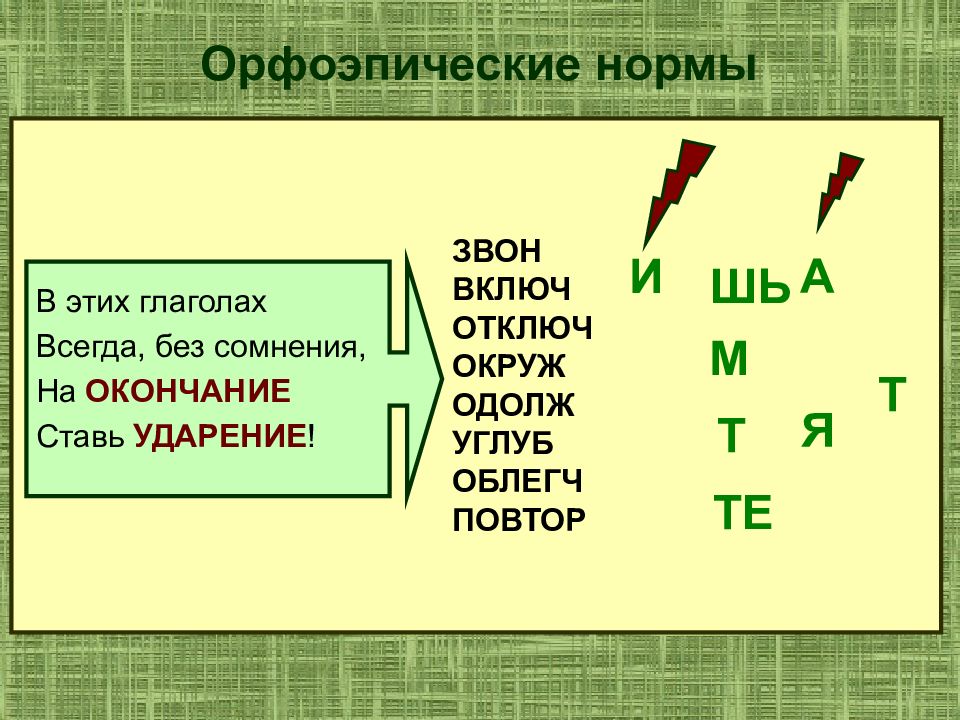 Поставлю окончание. Орфоэпия картинки.