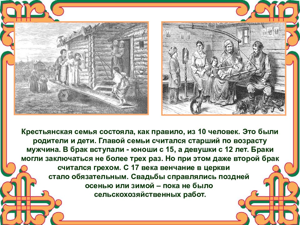 Сословный быт русского человека в 17 веке презентация