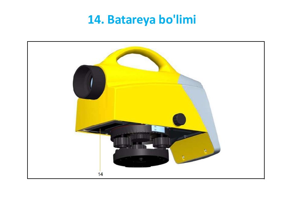 Mavzu:DiNi raqamli niveliri 14. Batareya bo'limi