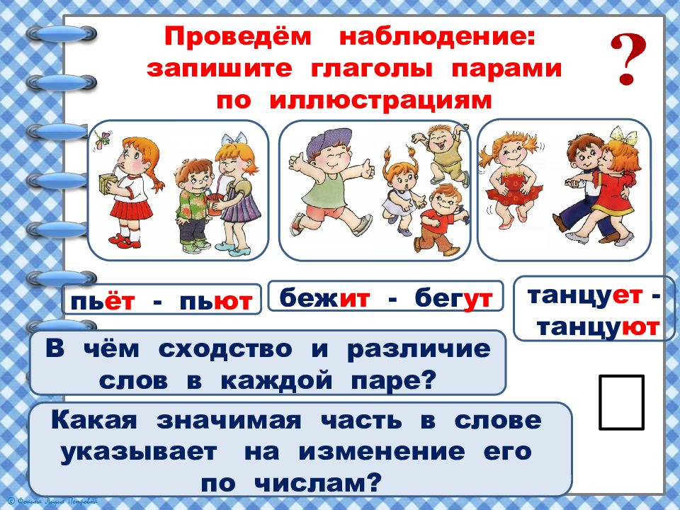 Картинки число глаголов