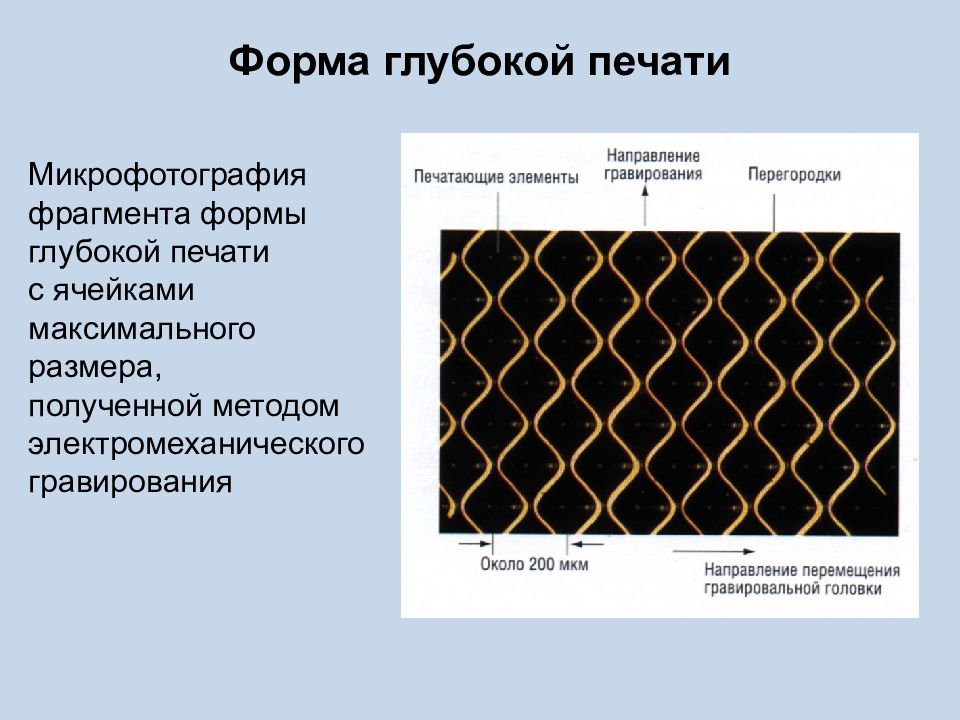 Фрагменты формы. Форма глубокой печати. Глубокий способ печати. Глубокая Растровая печать. Изготовление форм глубокой печати.