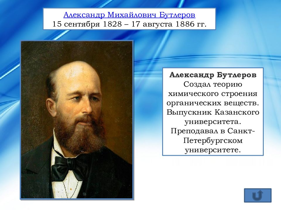 Создатель теории химического строения. Александр Михайлович Бутлеров (1829-1886). 15 Сентября 1828 Александр Бутлеров. Бутлеров 1886. Бутлеров в Петербургском университете.