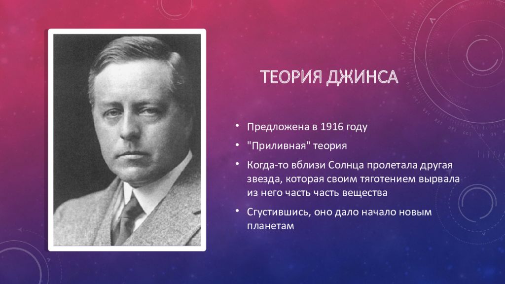 Начало теории. Джеймс Хопвуд джинс гипотеза. Теория Джеймса джинса. Теория Джеймса джинса о происхождении солнечной системы. Джинс теория происхождения солнечной системы.