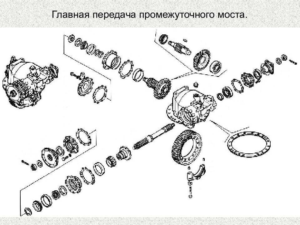 Средний мост камаз 4310 схема