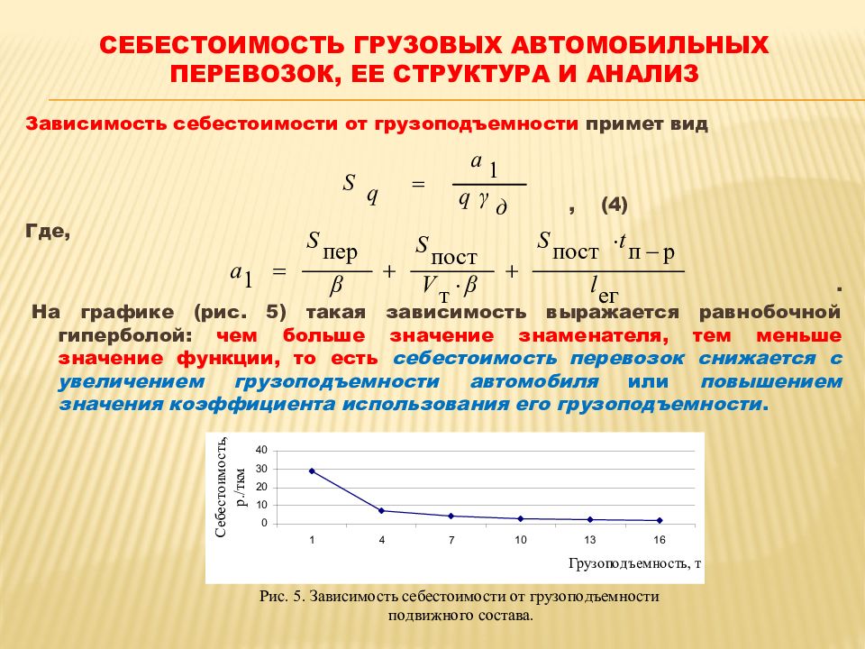 Расчет себестоимости перевозки груза автомобильным транспортом образец