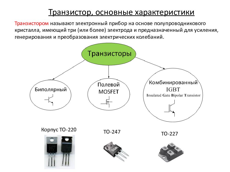 Основные параметры транзисторов при трех схемах включения таблица